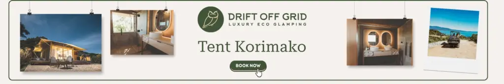 Tent Korimako glamping golden bay nz